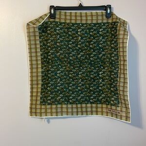 The Studio for Robinson and Golluber Vintage Plaid Floral Square Scarf